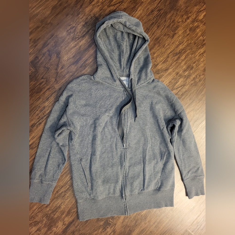Aerie women's oversized size small gray full zip sweatshirt